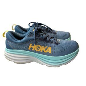 Hoka One One Bondi 8 Real Teal Shadow Running Shoes Men's size 10D